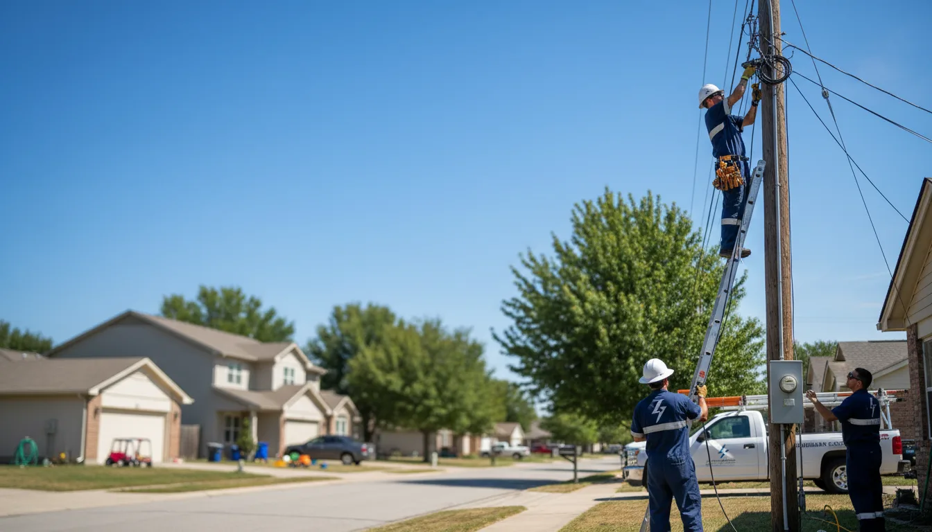 Residential electrician providing installation services in Lynn, AR
